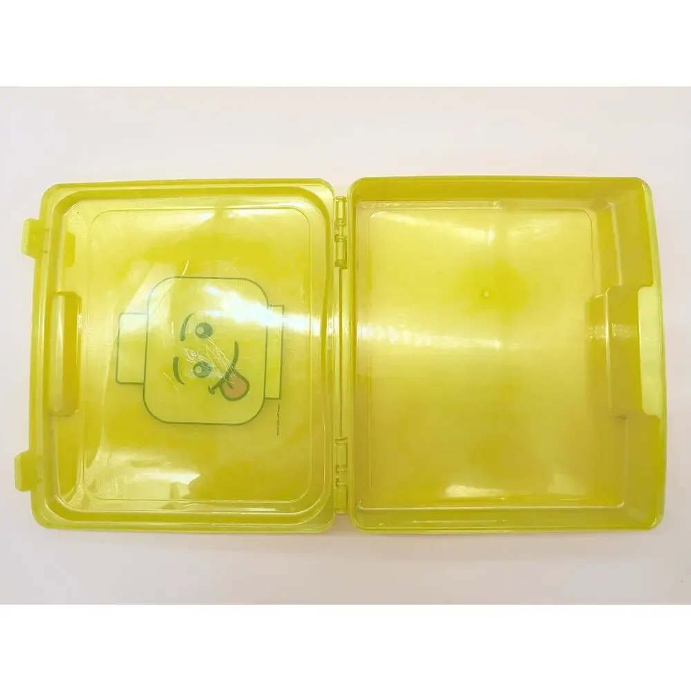 LEGO Storage Case Yellow Minifigure Head IRIS 13x12 Plastic Carrying Box 2013